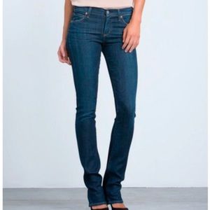 Citizens Of Humanity Dark Blue Straight Leg Jeans